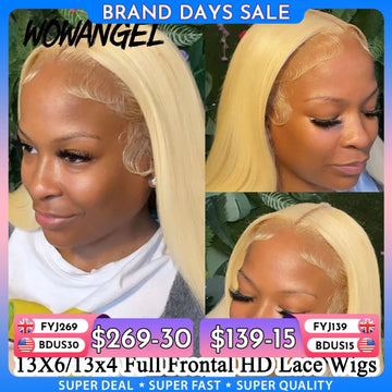 613 HD Lace Frontal Wig, 13x6 Full Front Straight Human Hair Pre