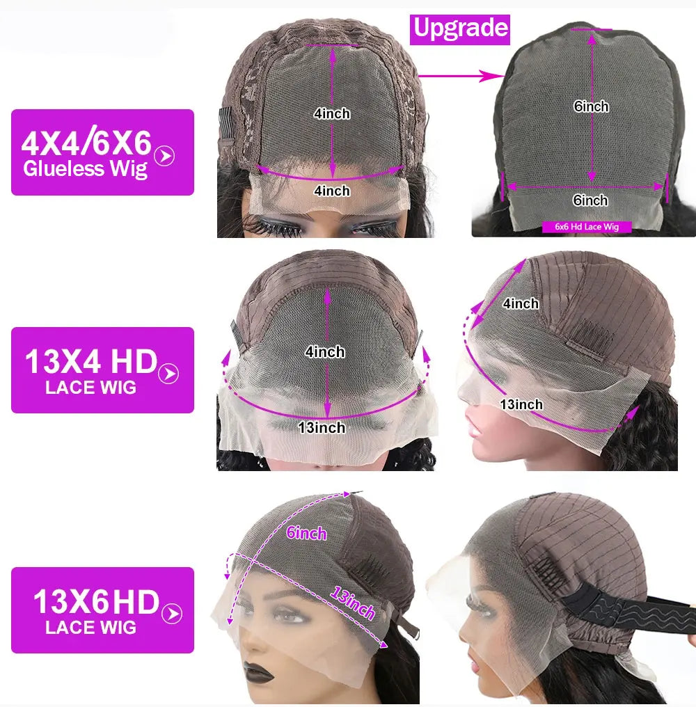 Kinky Straight 360 Full Lace Glueless Human Hair Wig with Drawstring, Invisi-Strap