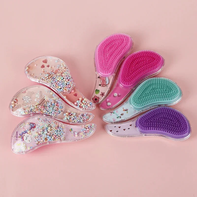 Star Magic Combs Anti-static Massage Unicorn Hair Brushes Tangle Detangle Shower Massage Hair Brush