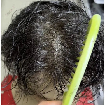 Super Natural Hairline 80Density 0.02mm Ultra Thin Skin Undetectable Vloop Toupee 1b20