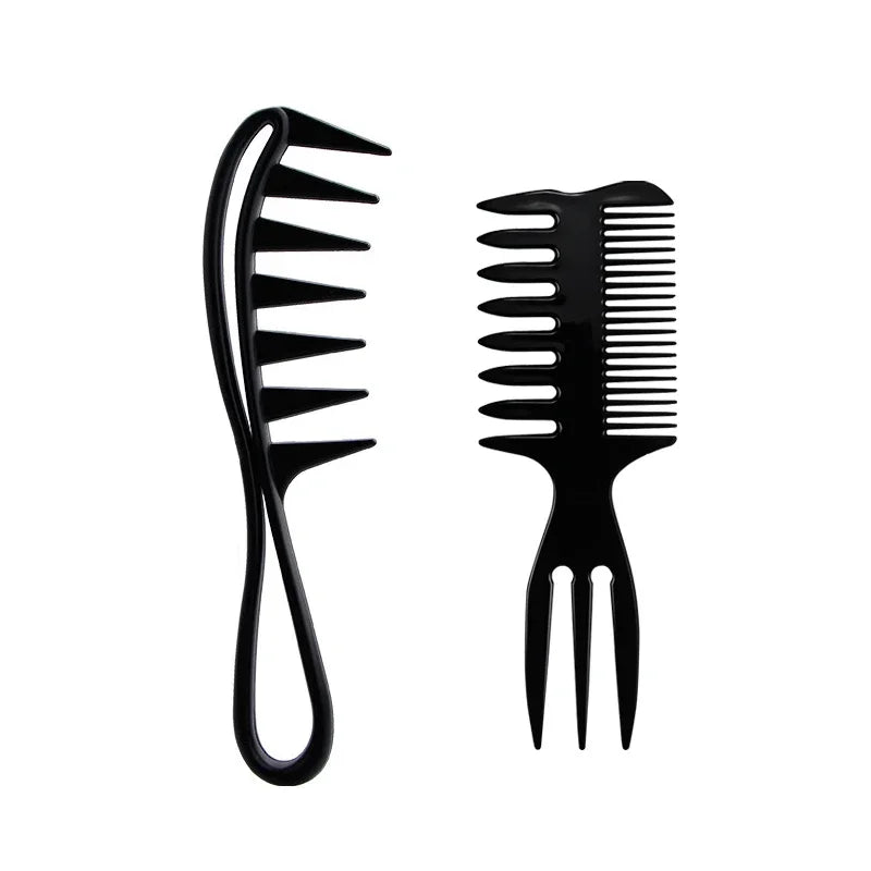 1/ Portable Plastic Thickened Oil Comb Set Wide Toothed Classic Styling Hair