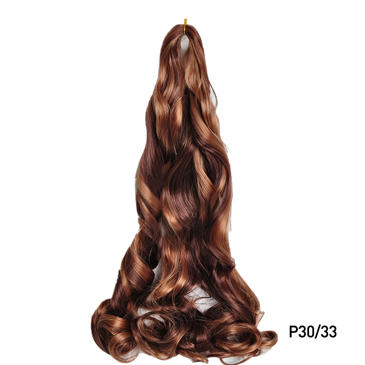 French Curly Braiding Hair 16Inch Synthetic Pre Stretched Loose Wavy Curl Extensions