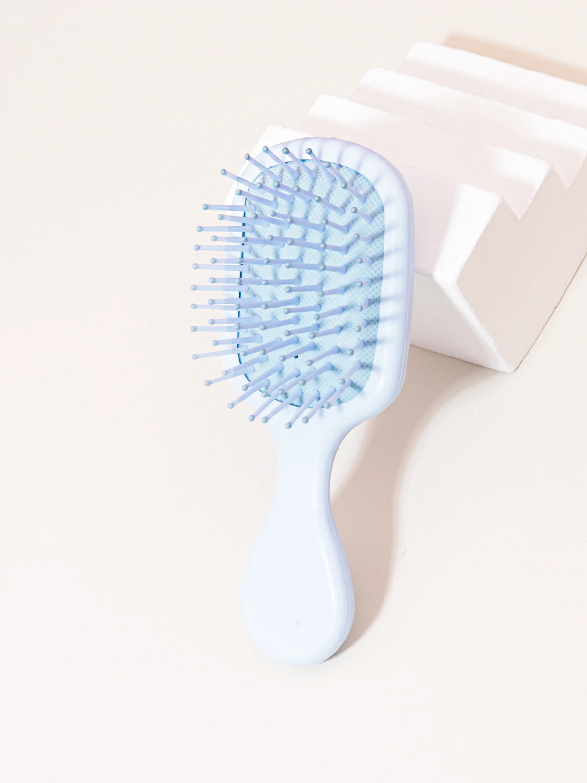 Mini Massage Hair Brush, Travel Paddle Brush for Real Hair Wigs