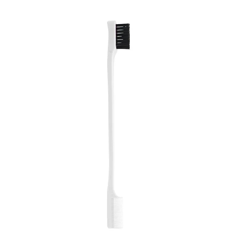 Hair Edge Brush Comb 2-in-1, Double-Sided Edge Control Brush with Comb