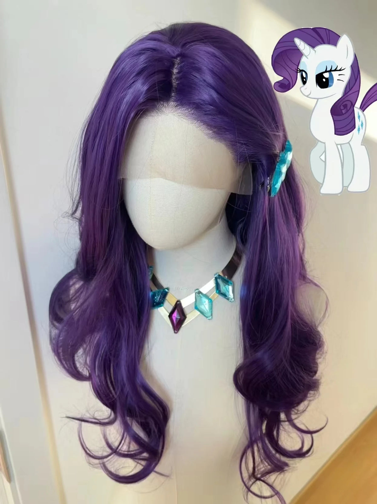 Body Wave Lace Front Wig Pink Purple Red Cosplay 26inch 13*4 Frontal