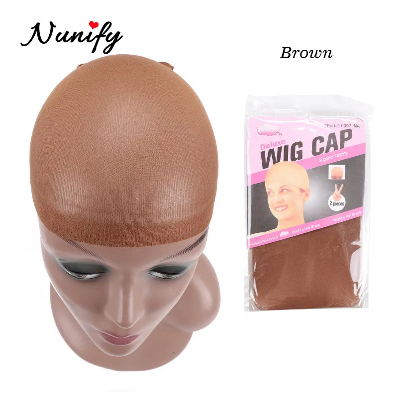 Nude Stocking Wig Cap Mesh Net Bald Install Size Stretchy Breathable Hairnet