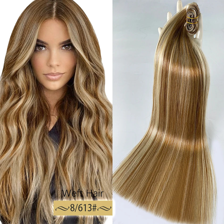 Remy Raw Straight, 100% Real Human Hair Bundles Salon Natural Extension Super