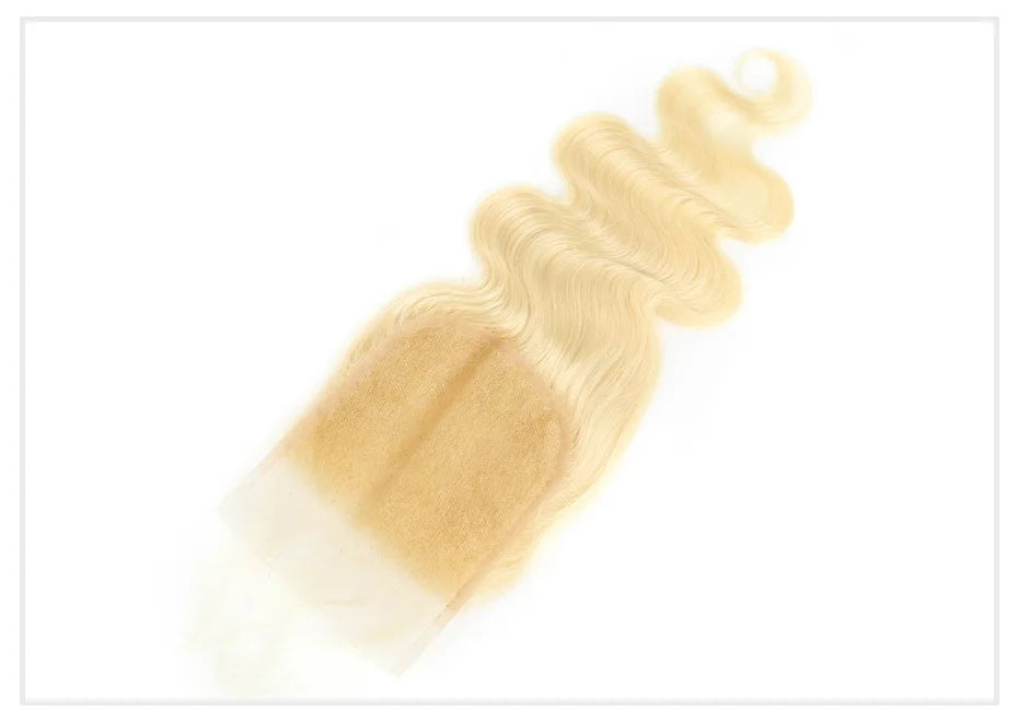 613 Blonde Body Wave, 13x6 HD Lace Frontal Preplucked Brazilian Remy Human