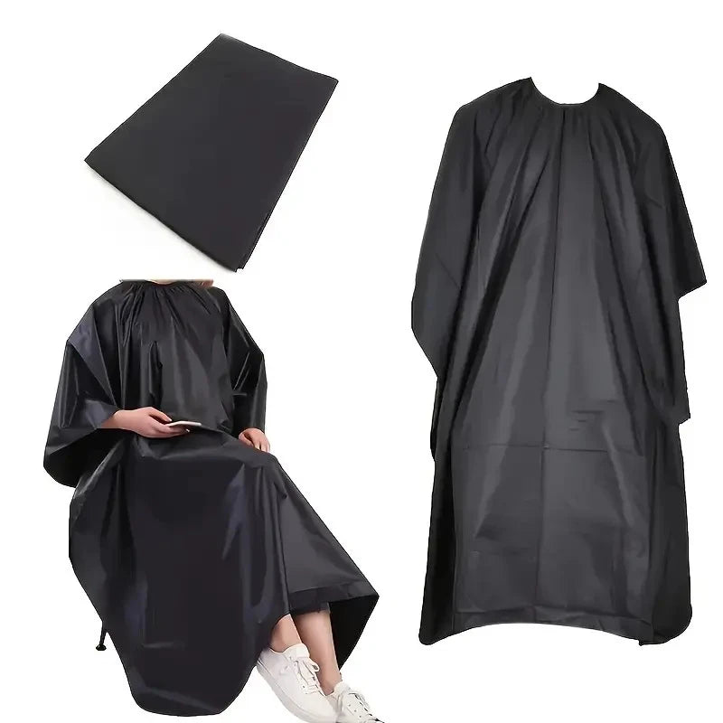 Black Salon Barber Cape Hair Cutting Hairdressing Cut Apron Shampoo Dye Tools