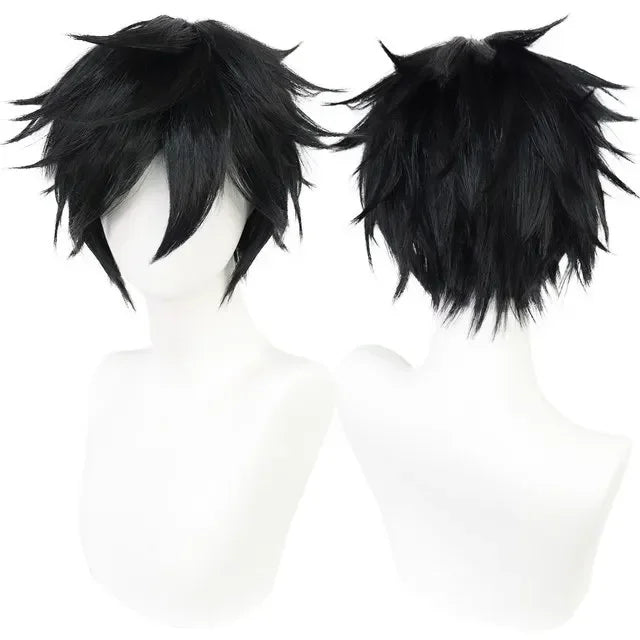 Universal Cosplay Synthetic Wig Silver Red Pink Blonde Grass Green Black Straight