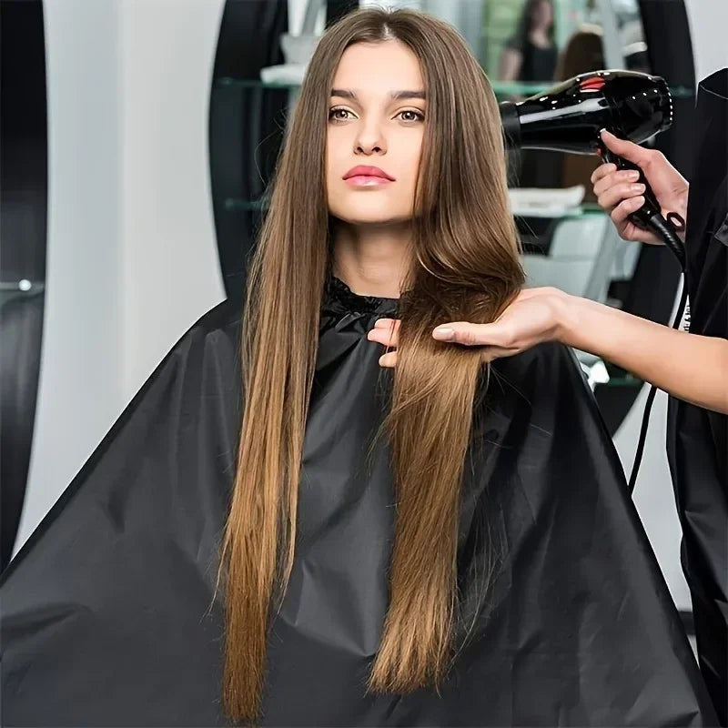 Black Salon Barber Cape Hair Cutting Hairdressing Cut Apron Shampoo Dye Tools