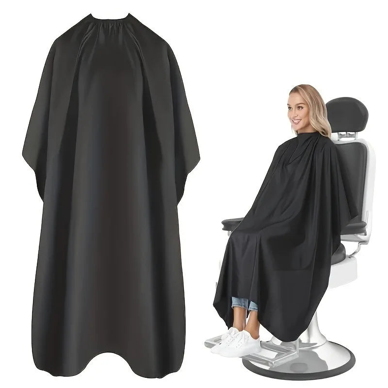 Black Salon Barber Cape Hair Cutting Hairdressing Cut Apron Shampoo Dye Tools