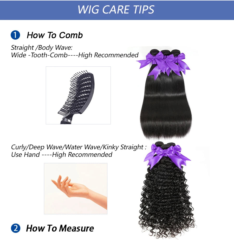 100% Human Hair Bundles Weaves Straight Extensions /Pack Brazilian Deals Raw Fast