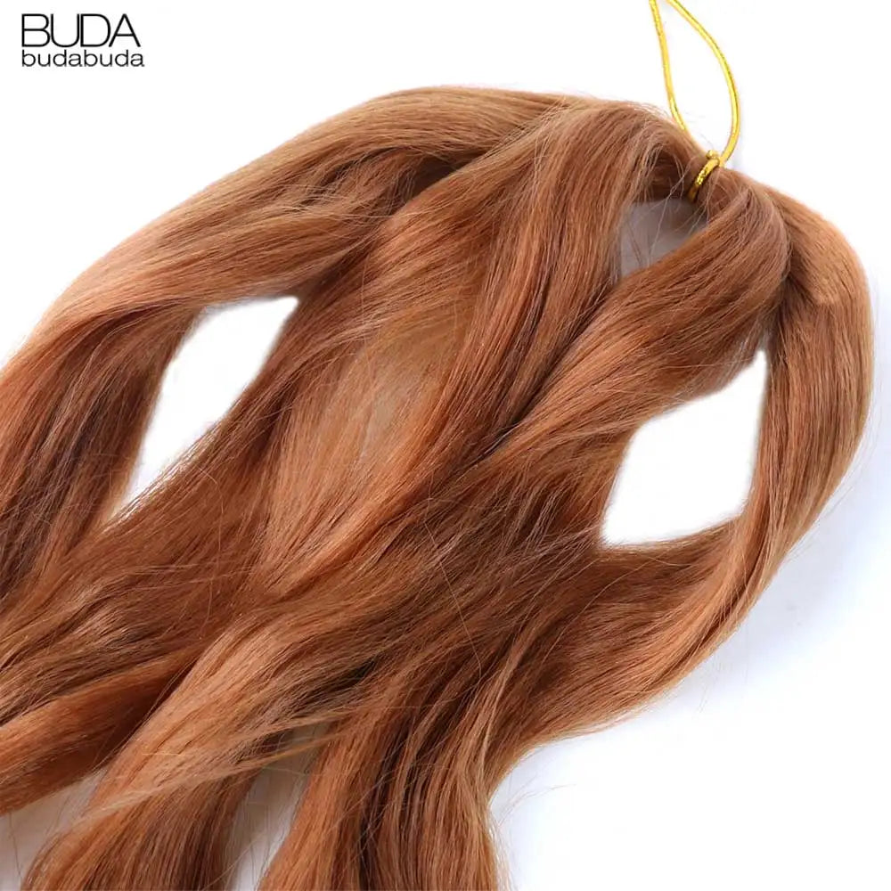 French Curls Braiding Hair Extensions - Synthetic Loose Wave Spiral Curl, High Temperature, Ombre Pre-Stretched