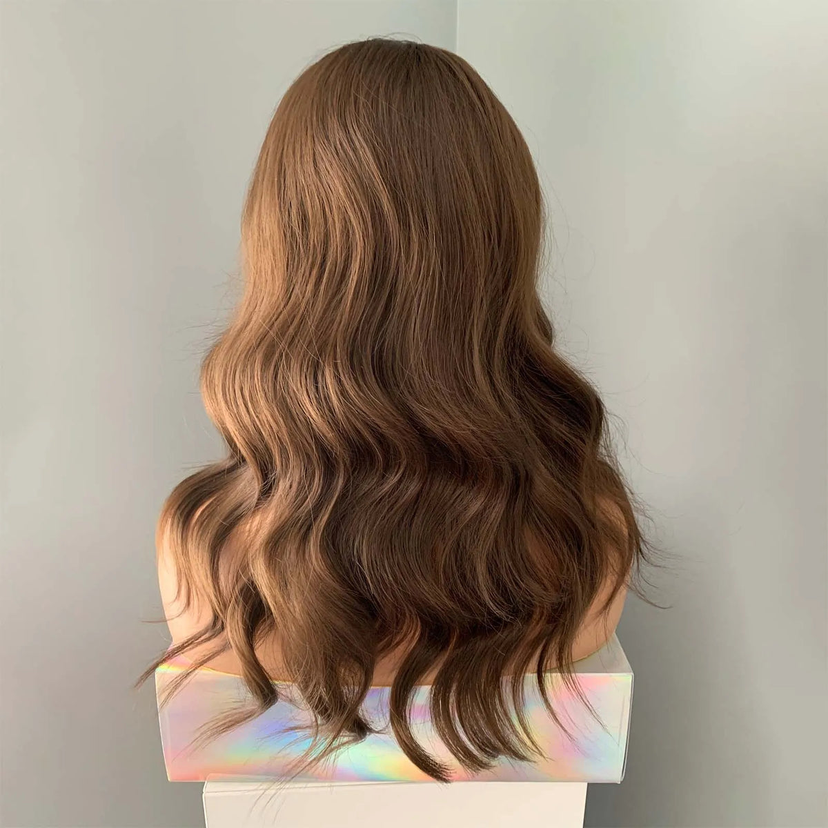Brown Wig Short Wavy Synthetic Lace Front Natural Frontal Chocolate Brunette Hair