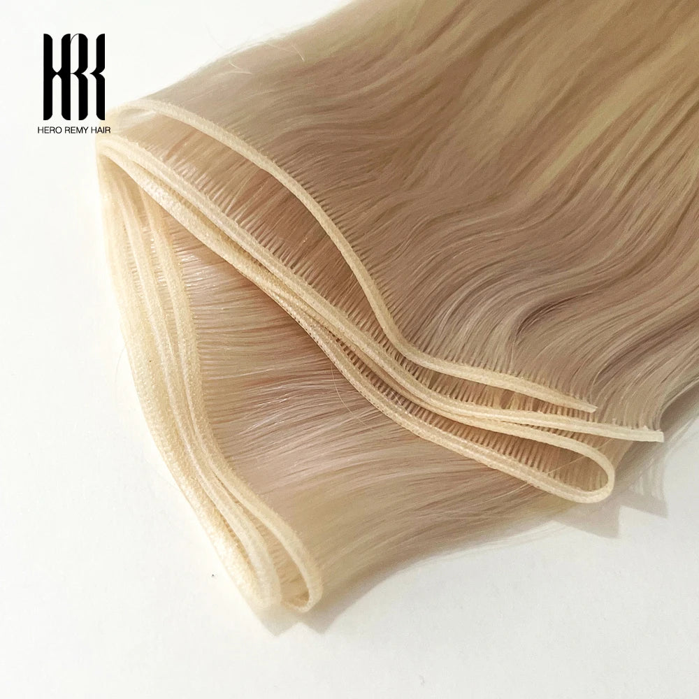 Straight Genius Weft Human Hair Extensions, Remy, 100g per Piece