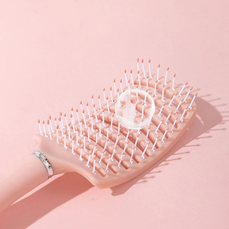 1pc Anti-Static Massage Brush Women's Hair and Scalp Massage Comb - Straight Hair Professional Tool