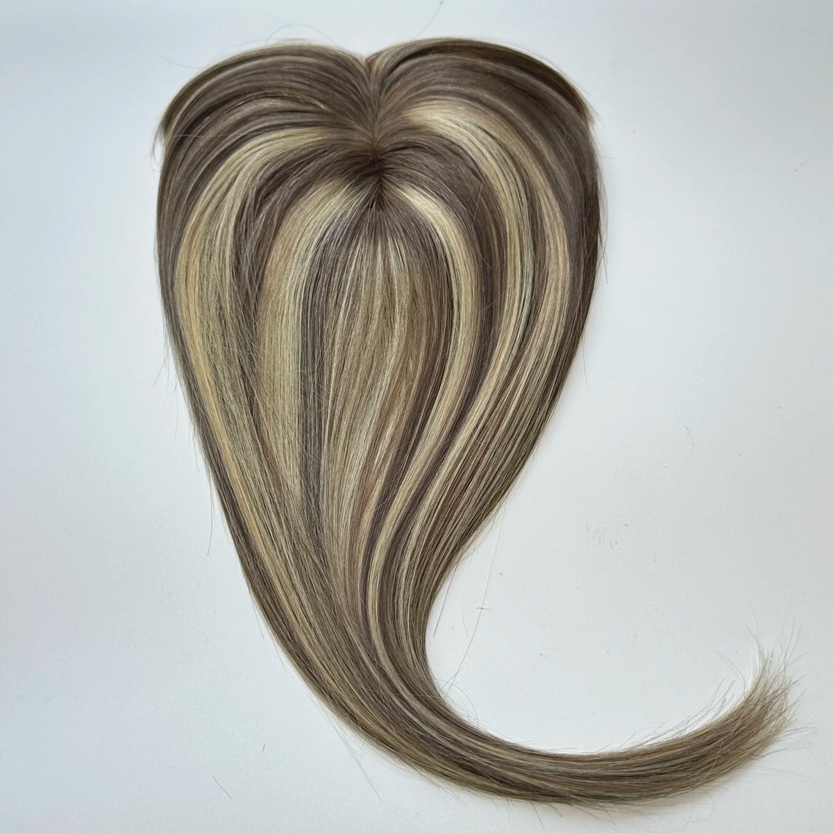 100% Human Hair Topper Machine Made Clip-in Hairpiece Wig Volume Colors Fast