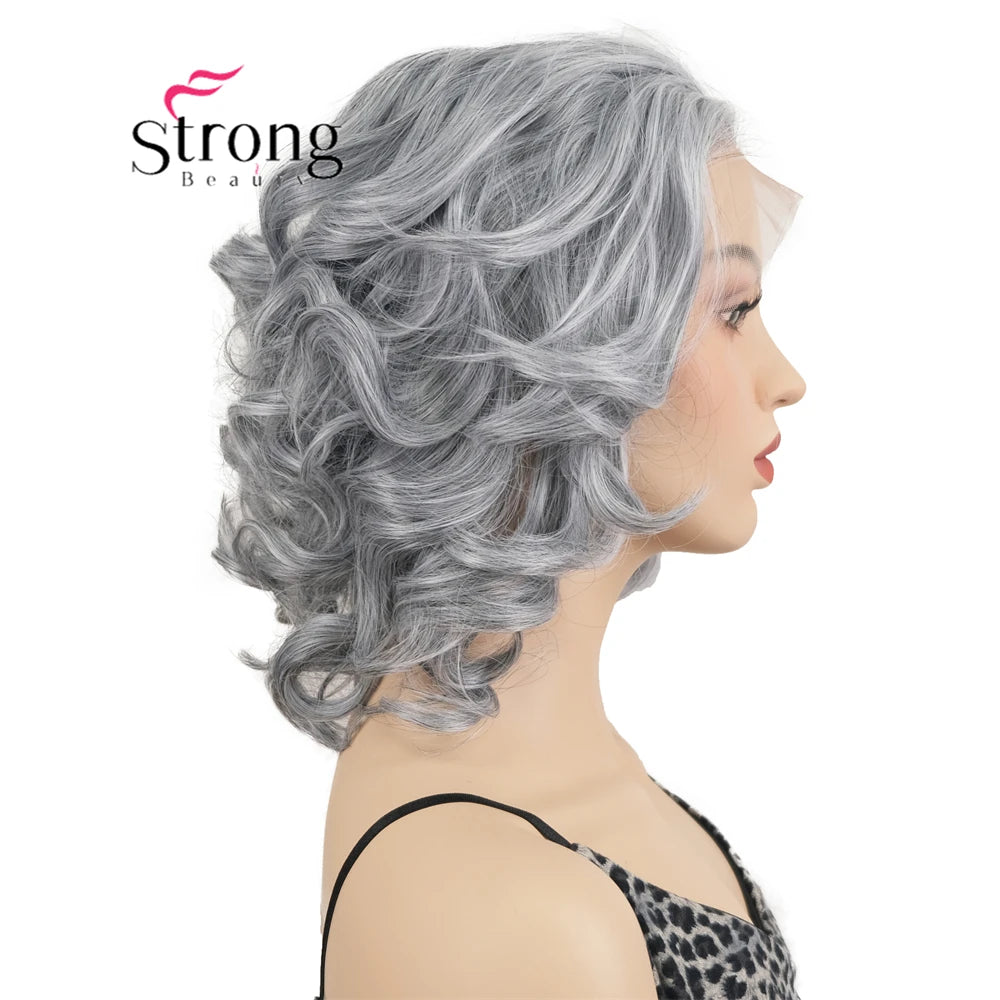 Lace Front Wigs Short Curly Wig Color Naturally Synthetic Heat Resistant