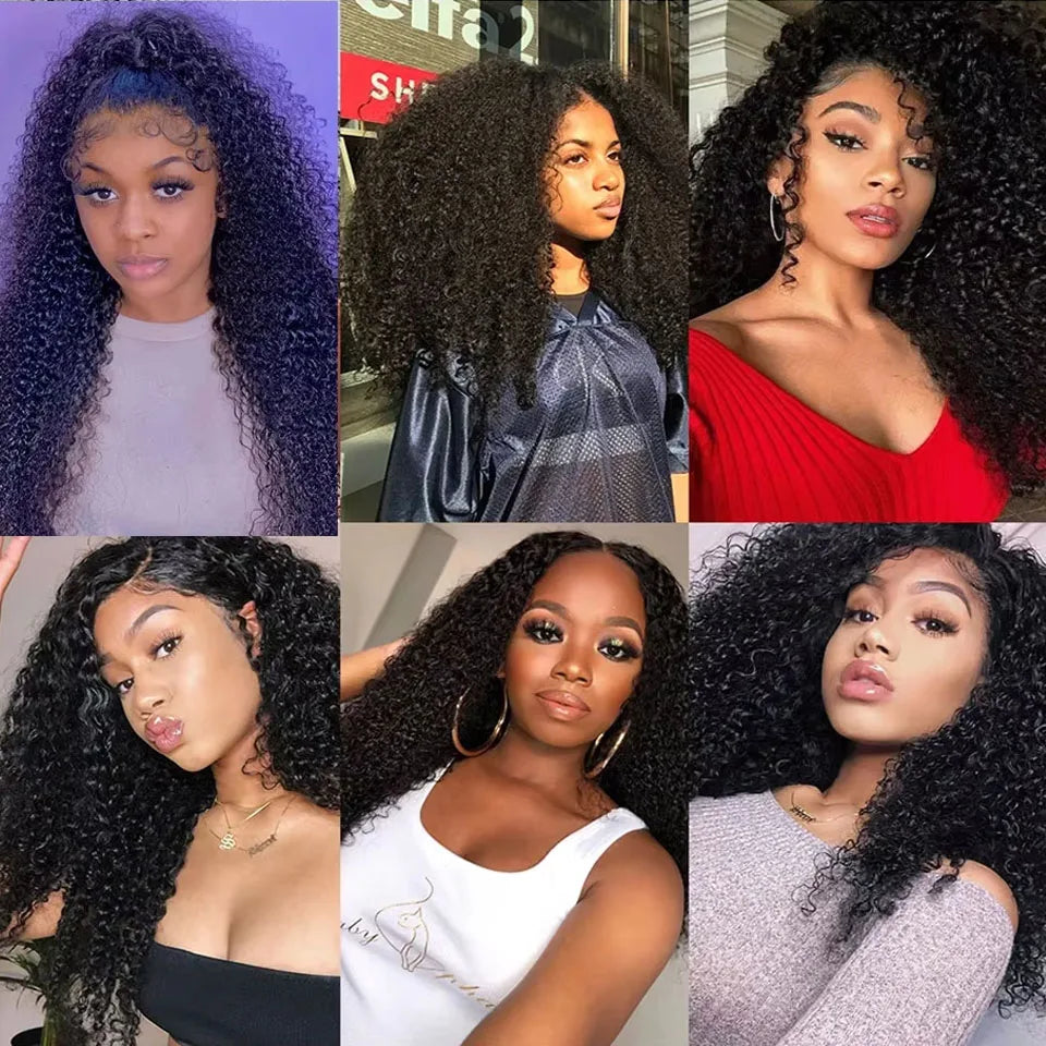 Mogolian Hair 8-30 Kinky Curly Bundles Virgin Human Weaving Natural Deals Extensions