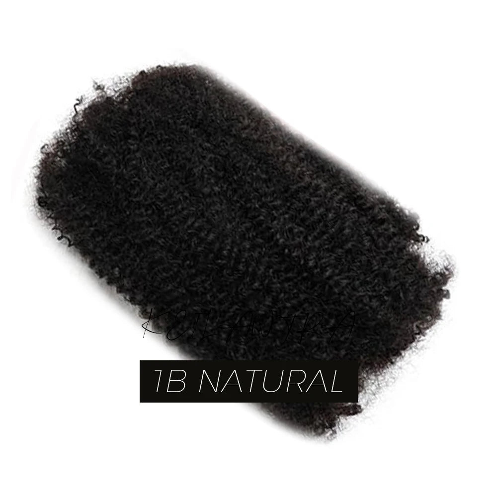 Afro Kinkys Bulk Human Hair Dreadlock Extensions Loc Repair Braiding Twist Tight