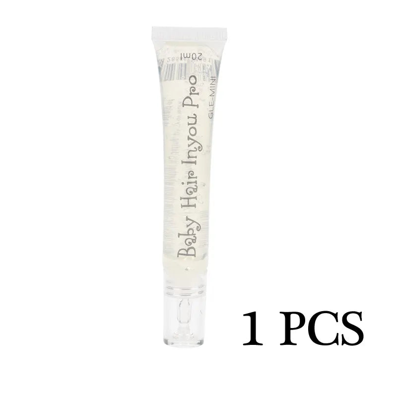 Baby Hair Edges Pro Brush Gel Squeeze Tube 10Ml Refill Gel Replacement Tube 20Ml, Professional Edge Control Brush And Gel 3 In 1