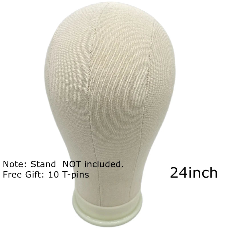 Canvas Mannequin Head Kit, Wig Display and Styling Stand