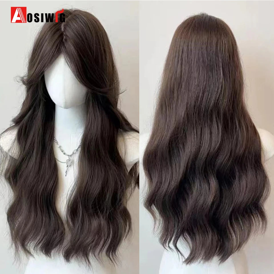 Blonde Twin Ponytail Princess Cut Natural Short Hair Synthetic Wigs Bangs Heat