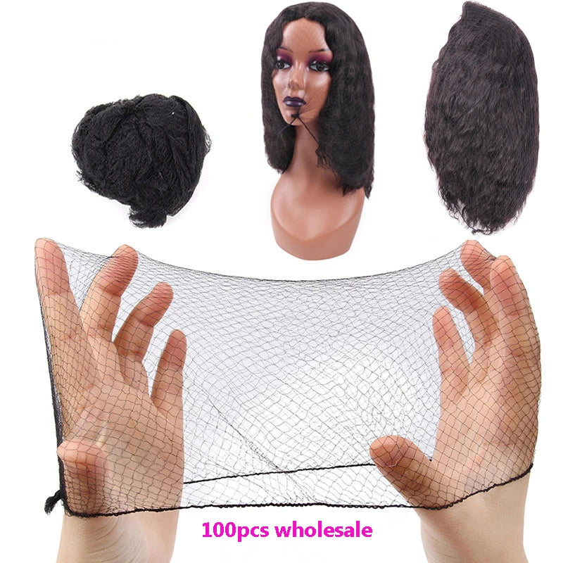 5Mm Nylon Hair Nets Invisible Disposable Net Ballet Dance Snoods Bun Elastic