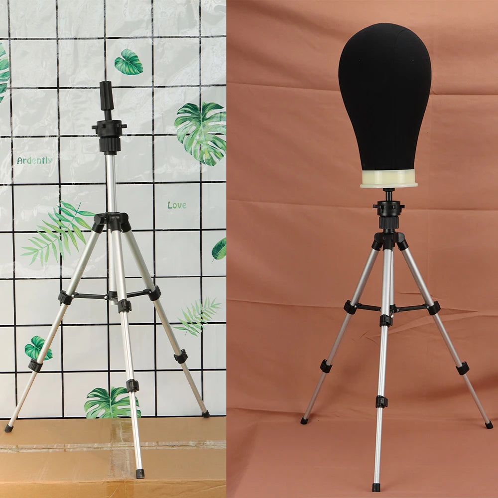 Mannequin Head Wig Stand Adjustable Tripod Holder Making Display T Pins /Wig