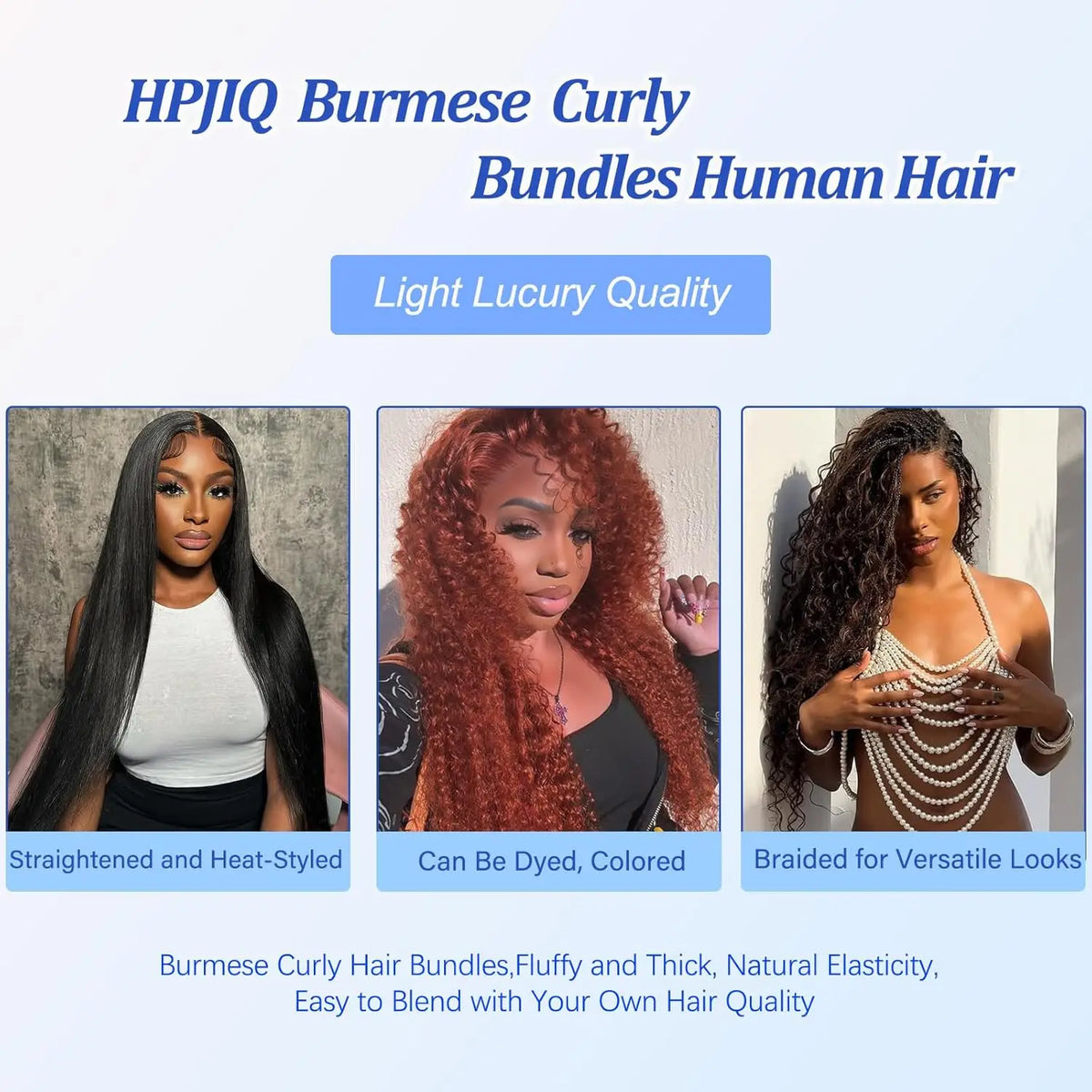 Burmese Curly Hair Bundles Pixie Human Virgin Water Wave Ocean Spiral 30inch
