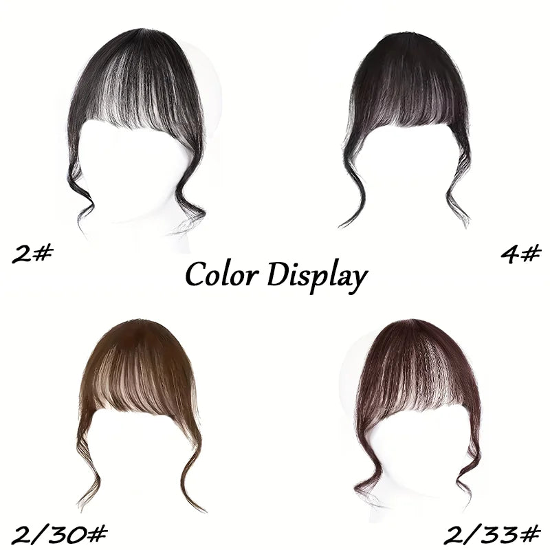 Japan-Style Manga Synthetic Bangs | Dragon Whiskers & Double Temples BB Clip, Natural Looking, Lightweight Breathable Daily Wear