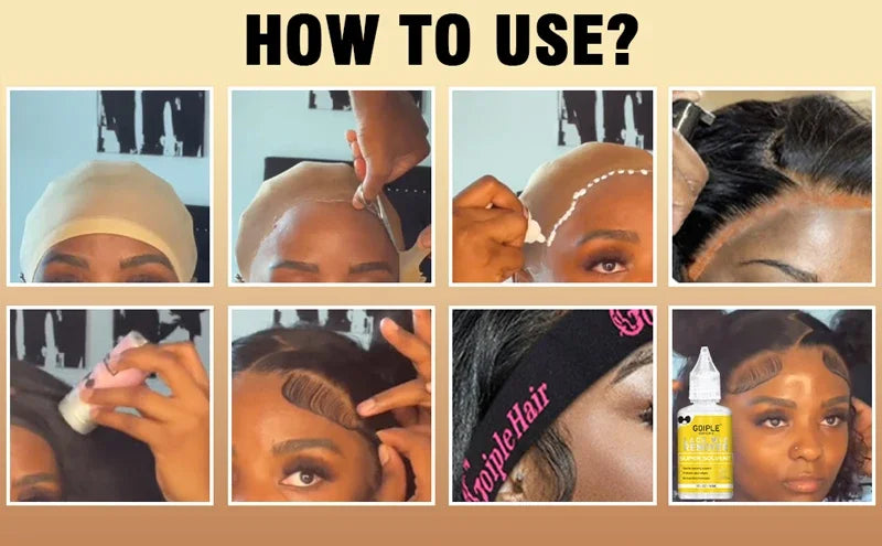 Extreme Firm Hold Lace Wig Glue Waterproof & Sweatproof Invisible Bonding Adhesive For Lace Wigs