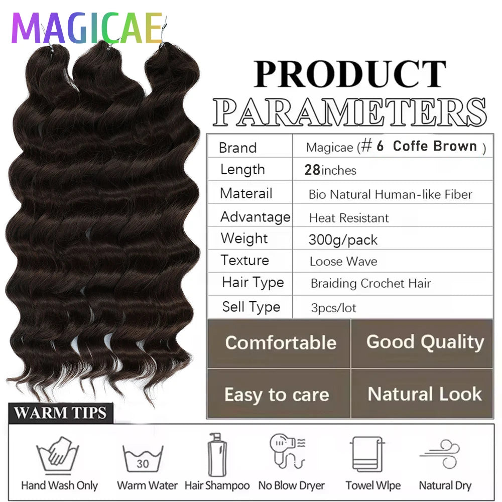 300G 26Inch Ombre Grey Crochet Braids Body Wave Light Brown Highlight Sp4/27/613