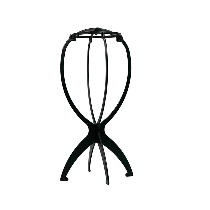 Plastic Wig Stand Portable Head Black Pink Hang Holder Durable Hair Display