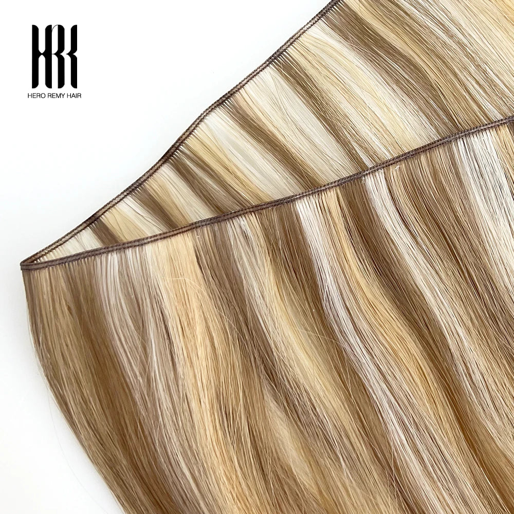 Straight Genius Weft Human Hair Extensions, Remy, 100g per Piece