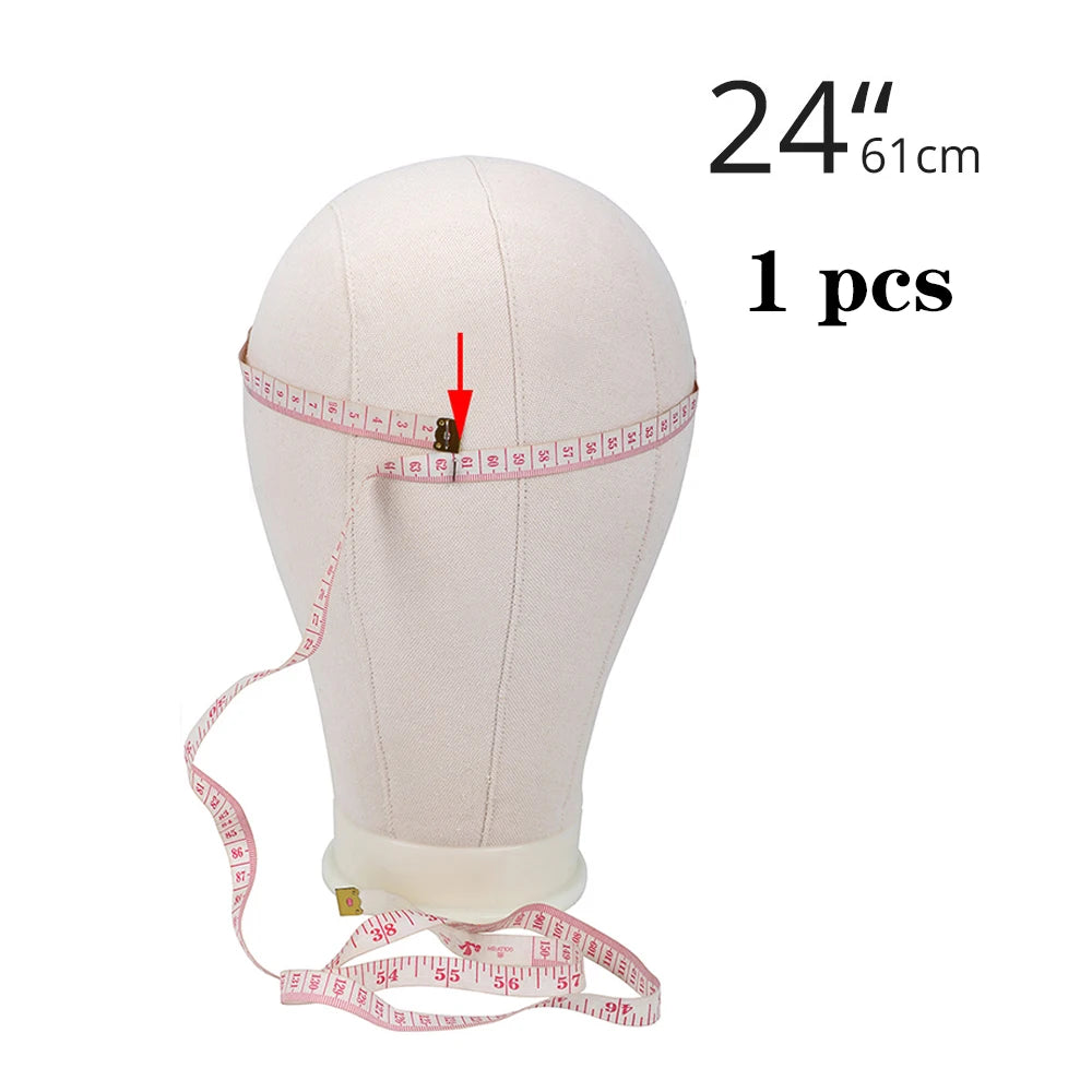 Foldable Wig Stand Tripod With 21-25Inch Canvas Head Black Male Bald Head Mannequin With Stand Wig Head Stand Tripod
