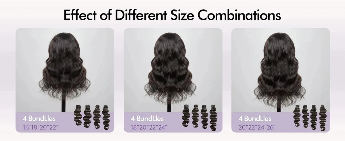 Body Wave Human Hair Bundles Natural Black Brazilian Virgin Weave 12A Unprocessed