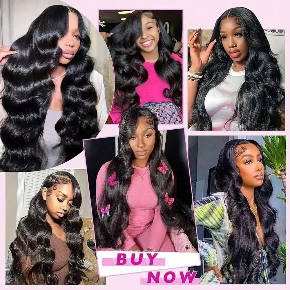 Body Wave Brazilian Virgin Human Hair Bundles, 3 Pack, Natural Color, 28-32 Inch