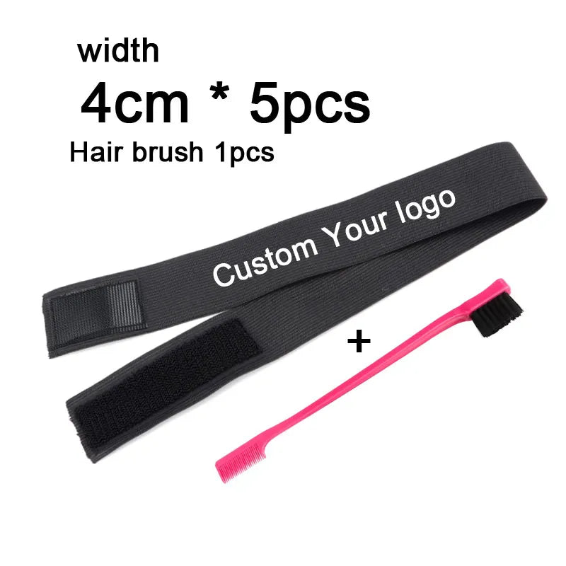 Custom Elastic Bands Wig Grip Edge Melt Band Fixed 2.5CM 3CM 3.5CM