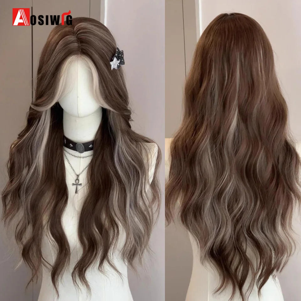Blonde Twin Ponytail Princess Cut Natural Short Hair Synthetic Wigs Bangs Heat