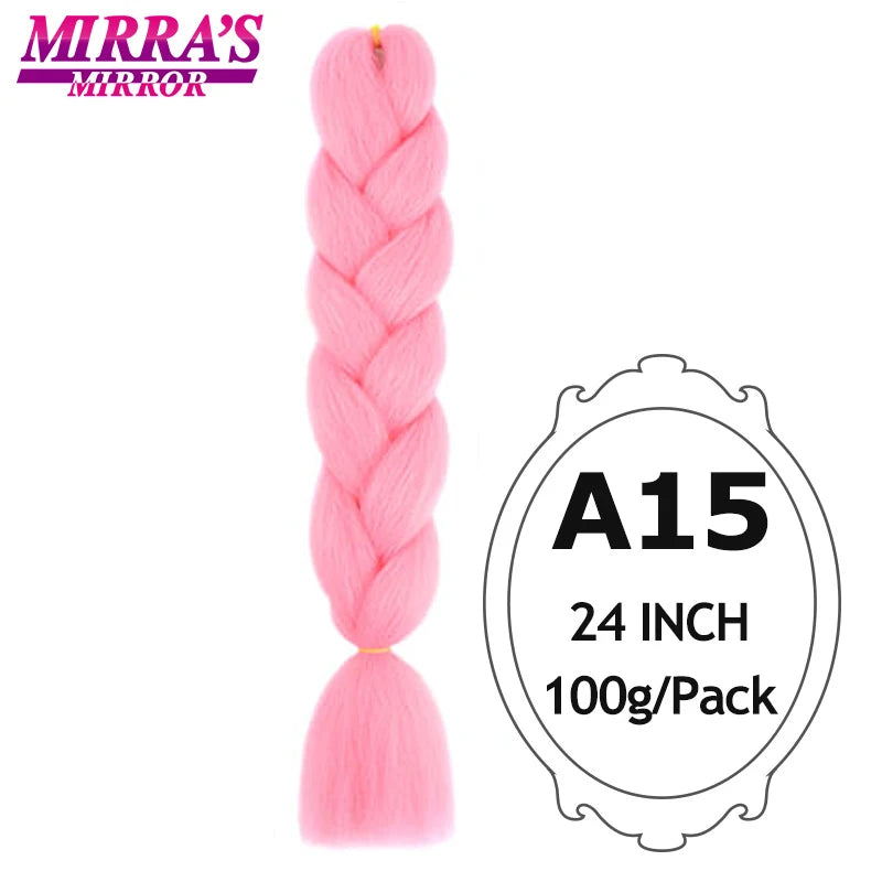 Ombre Jumbo Braiding Hair, Synthetic, 24 Inch, 6-Pack