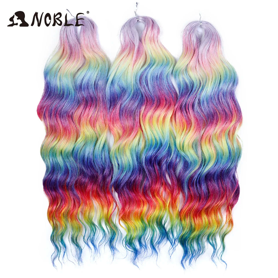 Synthetic Loose Deep Wave 24" Braiding Hair Extensions Water Braid Ombre Blonde