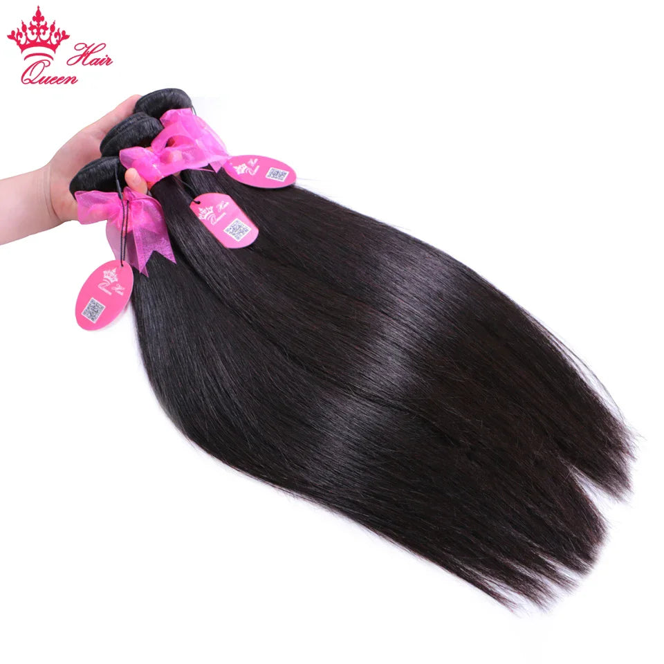 Straight Bundles HD, 2x6 Closure Brazilian Raw Virgin Human Hair Weave Lace