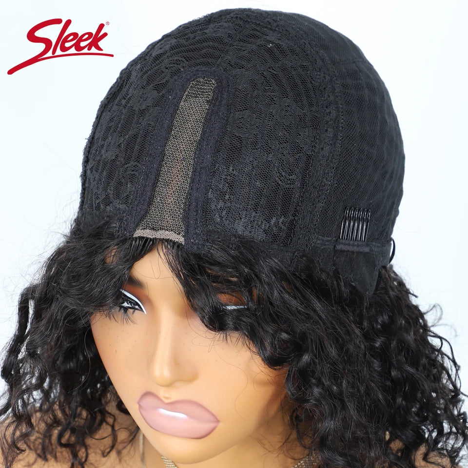 Sleek Brazilian P4/30/27 Jerry Curl Bob Wigs Nature Remy Black Dark Human