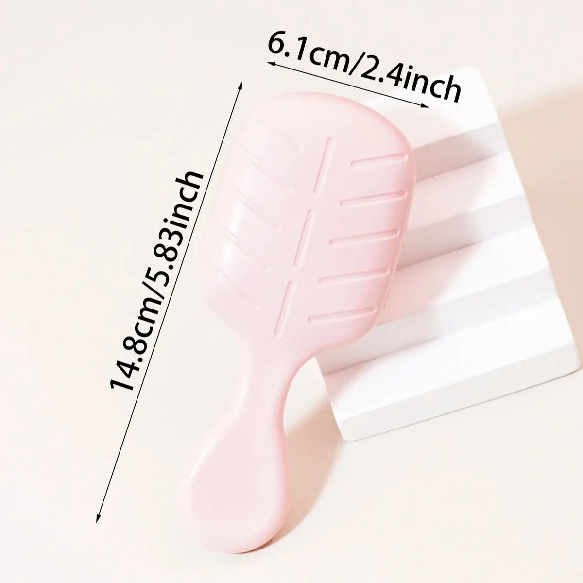 Mini Massage Hair Brush, Travel Paddle Brush for Real Hair Wigs