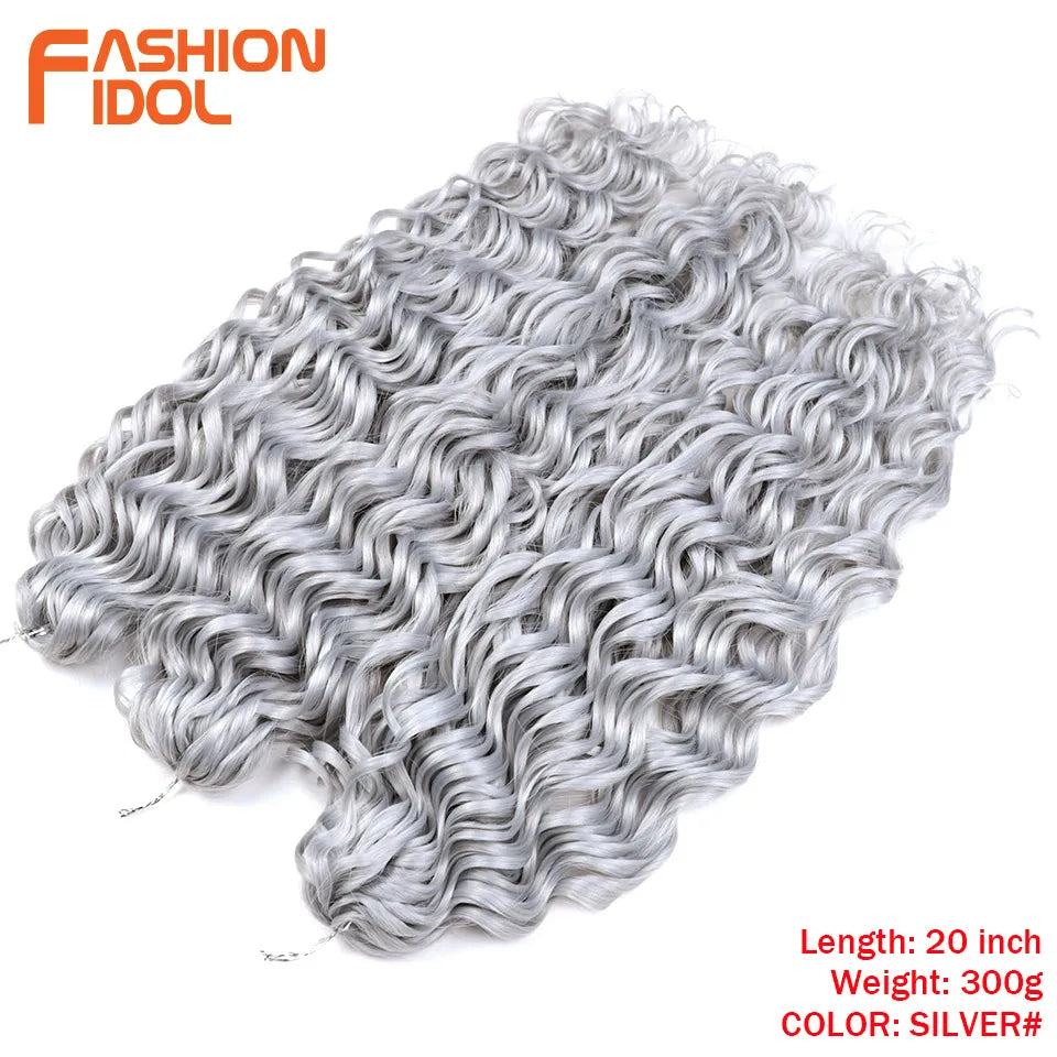 Deep Wavy Twist Synthetic Crochet Braiding Hair, High Temperature Fibre