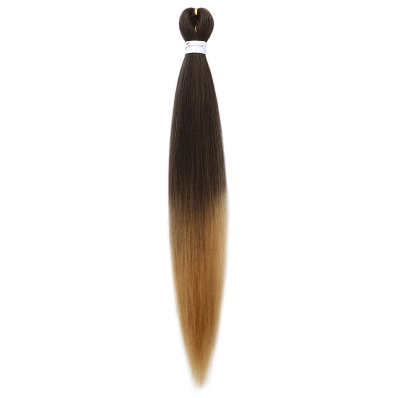 20/26Inch Soft Synthetic Pre-stretched EZ Braiding Hair Extension Low Temperature Fiber Hairpiece Easy to Style
