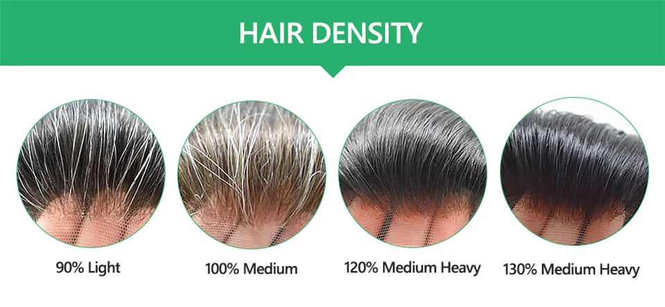 Men's Skin Base Toupee, Capillary Prosthesis, 130% Density, 0.12-0.14mm