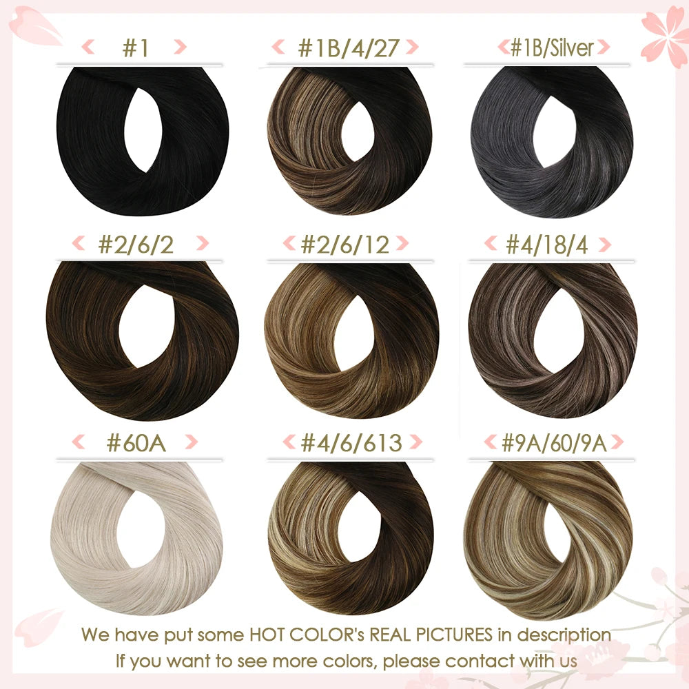 Micro Loop Human Hair Extensions Balayage Blonde 50Gram/Set 1G/S Natural Link Fusion